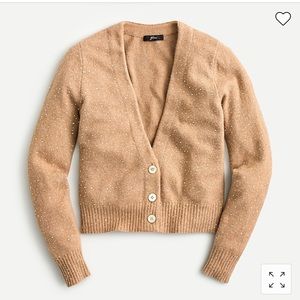 J. Crew V-neck sparkle cardigan sweater in supersoft yarn, size xxl - NWT!